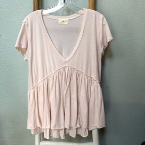 Anthropologie peplum tee